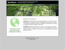 Tablet Screenshot of earthserve.com